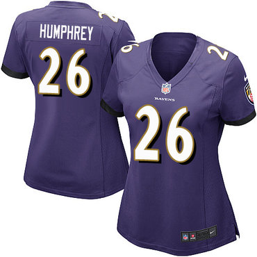 Nike Ravens #26 Marlon Humphrey Purple Team Color Women's Stitched NFL New Elite Jersey