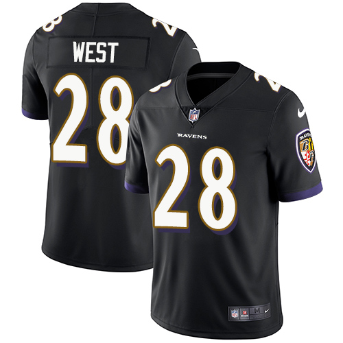 Nike Ravens #28 Terrance West Black Alternate Men's Stitched NFL Vapor Untouchable Limited Jersey