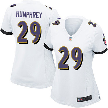 Nike Ravens #29 Marlon Humphrey White Women's Stitched NFL New Elite Jersey