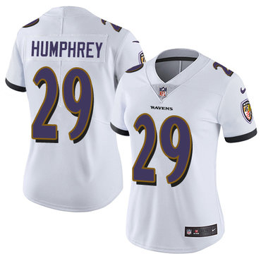 Nike Ravens #29 Marlon Humphrey White Women's Stitched NFL Vapor Untouchable Limited Jersey