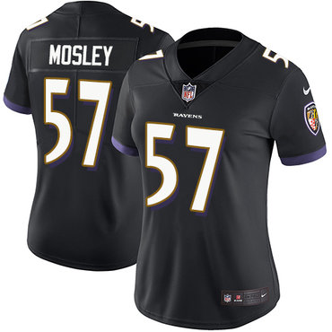 Nike Ravens #57 C.J. Mosley Black Alternate Women's Stitched NFL Vapor Untouchable Limited Jersey