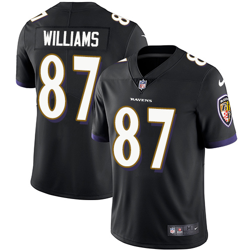 Nike Ravens #87 Maxx Williams Black Alternate Men's Stitched NFL Vapor Untouchable Limited Jersey