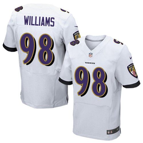 Nike Ravens #98 Brandon Williams White Men's Stitched NFL New jerseys