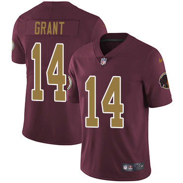 Nike Redskins #14 Ryan Grant Burgundy Red Alternate Men's Stitched NFL Vapor Untouchable Limited Jersey