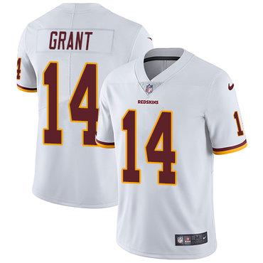 Nike Redskins #14 Ryan Grant White Men's Stitched NFL Vapor Untouchable Limited Jersey