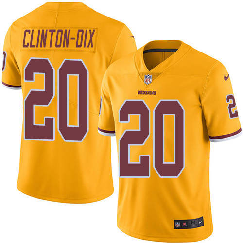 Nike Redskins #20 Ha Ha Clinton-Dix Gold Men's Stitched NFL Limited Rush Jersey