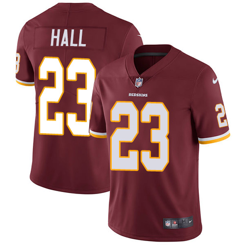 Nike Redskins #23 DeAngelo Hall Burgundy Red Team Color Men's Stitched NFL Vapor Untouchable Limited Jersey