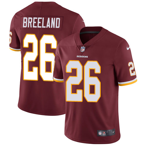 Nike Redskins #26 Bashaud Breeland Burgundy Red Team Color Men's Stitched NFL Vapor Untouchable Limited Jersey