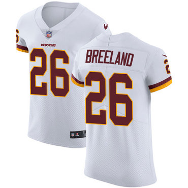 Nike Redskins #26 Bashaud Breeland White Men's Stitched NFL Vapor Untouchable Elite Jersey