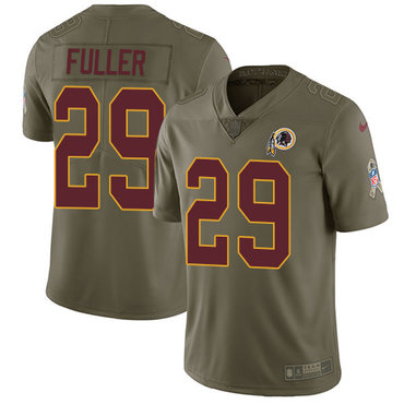 Nike Redskins #29 Kendall Fuller Olive Men's Stitched NFL Limited 2017 Salute To Service Jersey