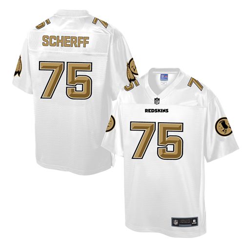 Nike Redskins #75 Brandon Scherff White Men's NFL Pro Line Fashion Game Jersey