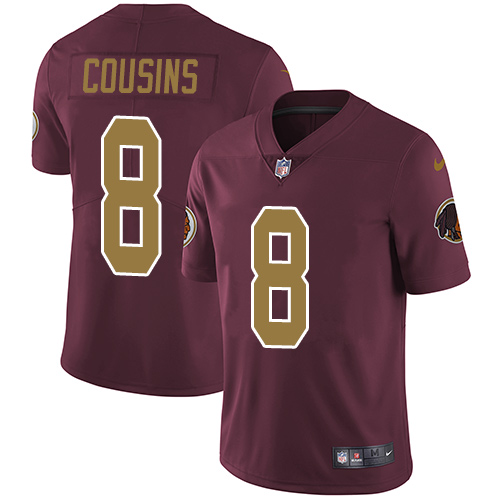 Nike Redskins #8 Kirk Cousins Burgundy Red Alternate Men's Stitched NFL Vapor Untouchable Limited Jersey