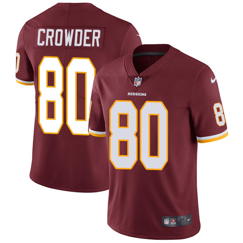 Nike Redskins #80 Jamison Crowder Burgundy Red Team Color Youth Stitched NFL Vapor Untouchable Limited Jersey