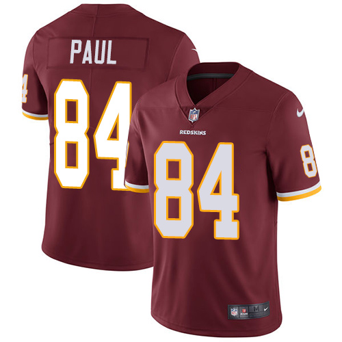 Nike Redskins #84 Niles Paul Burgundy Red Team Color Men's Stitched NFL Vapor Untouchable Limited Jersey