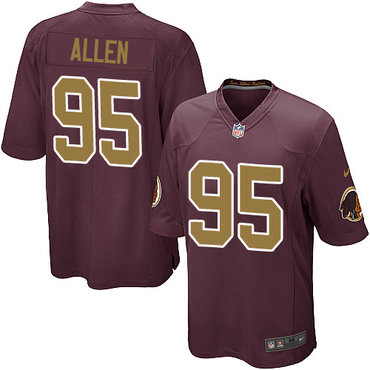 Nike Redskins #95 Jonathan Allen Burgundy Red Alternate Youth Stitched NFL Elite Jersey