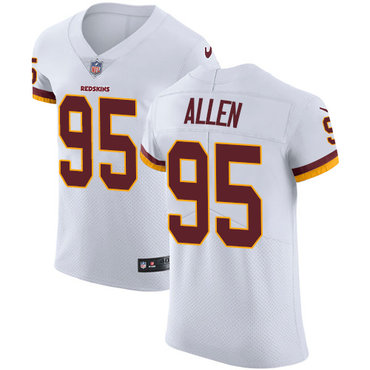 Nike Redskins #95 Jonathan Allen White Men's Stitched NFL Vapor Untouchable Elite Jersey