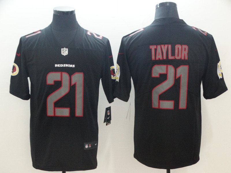 Nike Redskins 21 Sean Taylor Black Impact Rush Limited Jersey