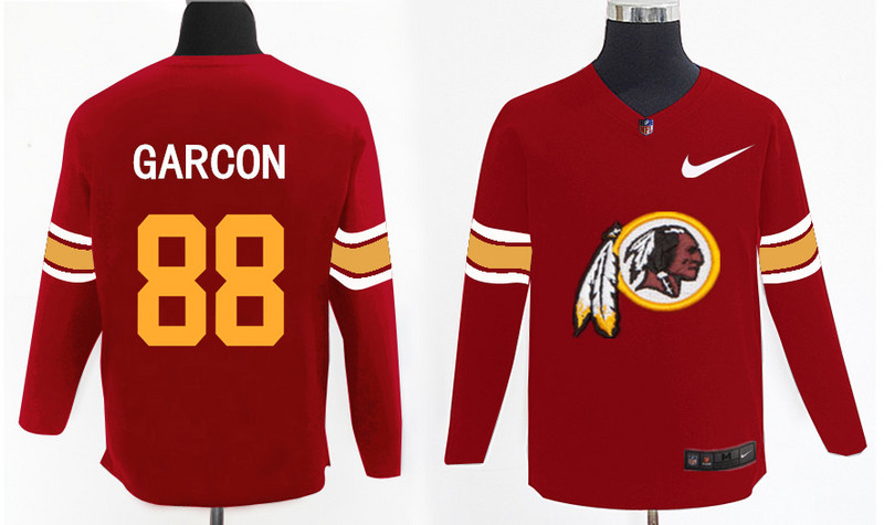 Nike Redskins 88 Pierre Garcon Red Knit Sweater