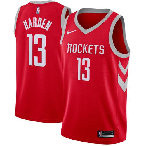 Nike Rockets #13 James Harden Red Icon Edition Youth NBA Swingman Jersey