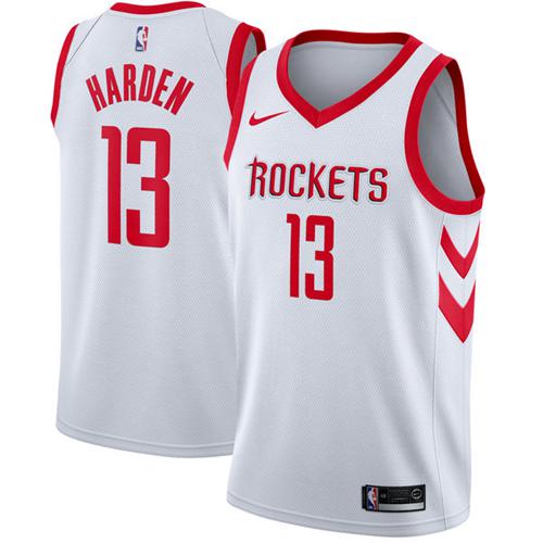 Nike Rockets #13 James Harden White Association Edition Youth NBA Swingman Jersey