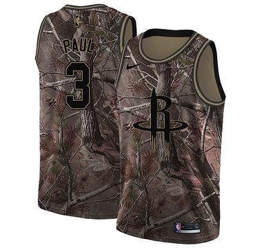 Nike Rockets #3 Chris Paul Camo Youth NBA Swingman Realtree Collection Jersey