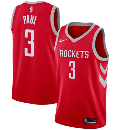 Nike Rockets #3 Chris Paul Red NBA Swingman Icon Edition Jersey