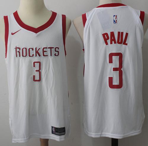 Nike Rockets #3 Chris Paul White Association Edition Youth NBA Swingman Jersey