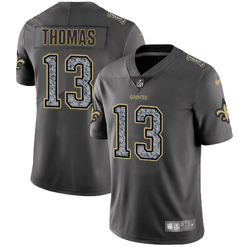 Nike Saints #13 Michael Thomas Gray Static Youth NFL Vapor Untouchable Game Jersey