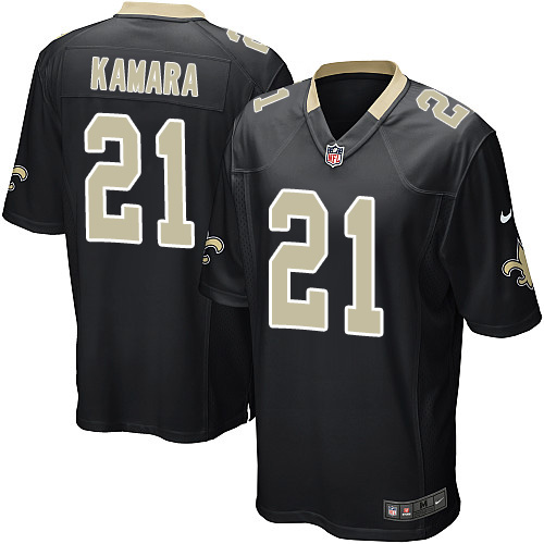 Nike Saints #21 Alvin Kamara Black Team Color Youth Stitched NFL Elite Jersey