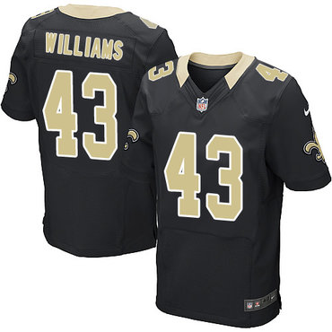 Nike Saints #43 Marcus Williams Black Team Color Men's Stitched NFL Elite Jersey