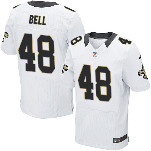 Nike Saints #48 Vonn Bell White Men's Stitched NFL Elite Jersey