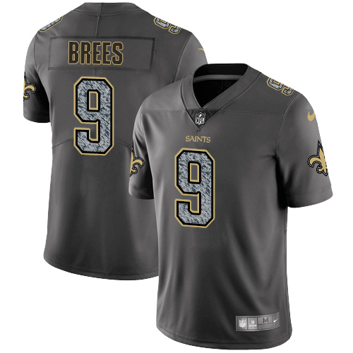 Nike Saints #9 Drew Brees Gray Static Youth NFL Vapor Untouchable Game Jersey