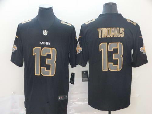 Nike Saints 13 Michael Thomas Black Impact Rush Limited Jersey