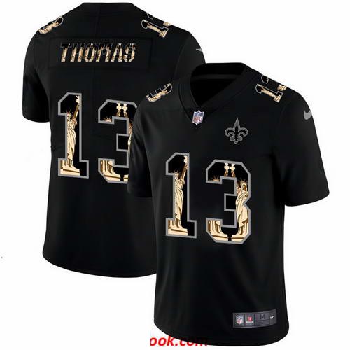 Nike Saints 13 Michael Thomas Black Statue Of Liberty Limited Jersey