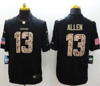 Nike San Diego Chargers #13 Keenan Allen Black NFL Limited Salute to Service jersey