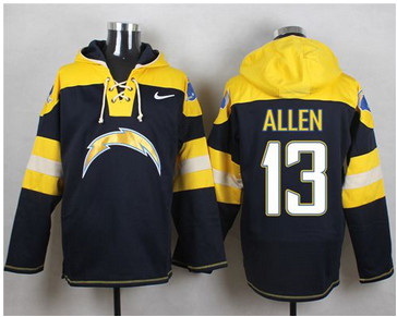 Nike San Diego Chargers #13 Keenan Allen Navy Blue Player Pullover NFL Hoodie