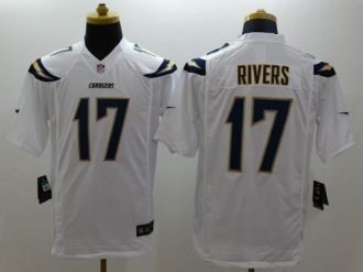 Nike San Diego Chargers #17 Philip Rivers White NFL Limited Jersey