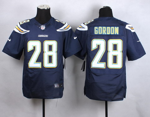 Nike San Diego Chargers #28 Melvin Gordon Navy Blue Elite Jersey