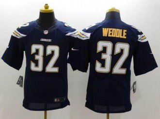 Nike San Diego Chargers #32 Eric Weddle Navy Blue Team Color NFL New Elite Jersey