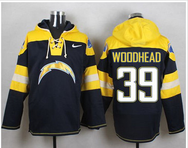 Nike San Diego Chargers #39 Danny Woodhead Navy Blue Player Pullover NFL Hoodie