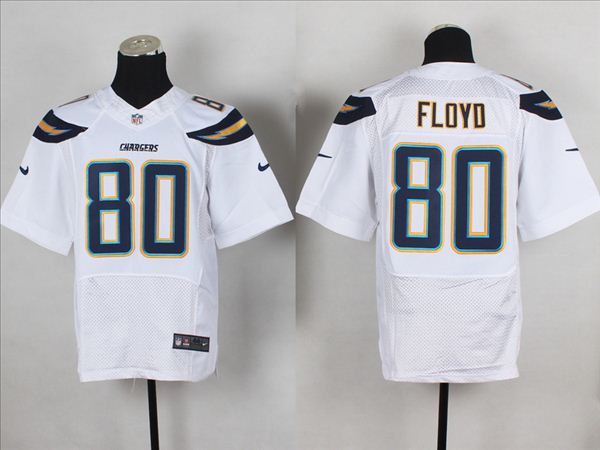 Nike San Diego Chargers #80 Malcom Floyd White Elite Jersey