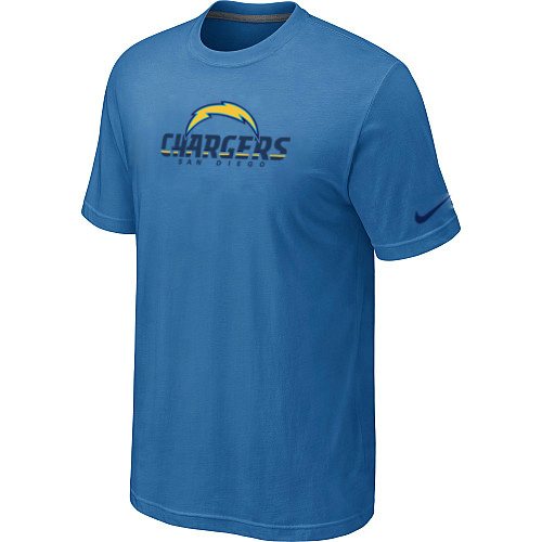 NEW NFL San Diego Chargers Authentic Logo T-Shirt L.blue