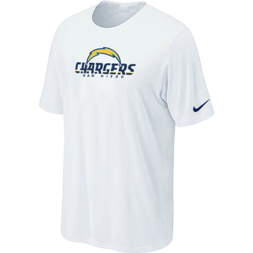 NEW NFL San Diego Chargers Authentic Logo T-Shirt White