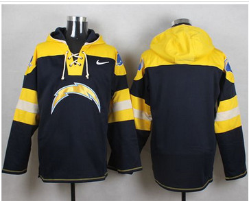 Nike San Diego Chargers Blank Navy Blue Player Pullover NFL Hoodie