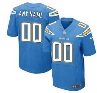 Nike San Diego Chargers Customized 2013 Light Blue Elite Jersey