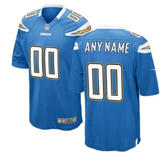 Nike San Diego Chargers Customized 2013 Light Blue Game Jersey