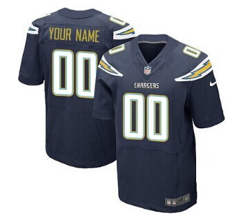 Nike San Diego Chargers Customized 2013 Navy Blue Elite Jersey