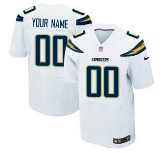 Nike San Diego Chargers Customized 2013 White Elite Jersey