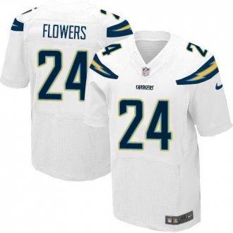 Nike San Diego Chrgers #24 Brandon Flowers White Men's Stitched NFL New Elite Jersey