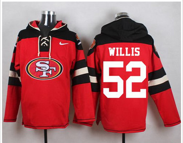 Nike San Francisco 49ers #52 Patrick Willis Red Player Pullover NFL Hoodie